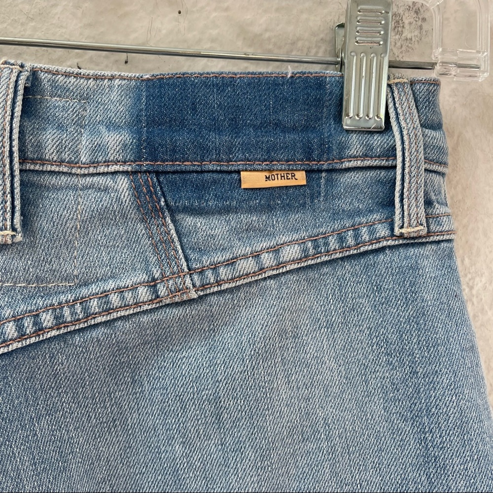 MOTHER Superior The Pleated Poplar Leg Jeans Straight Leg Size 27 - Picture 9 of 10